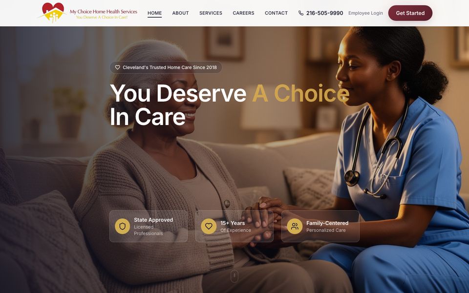 My Choice Home Health homepage: You deserve a choice in care
