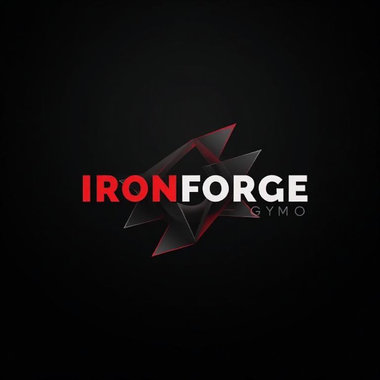 IronForge Gym logo design