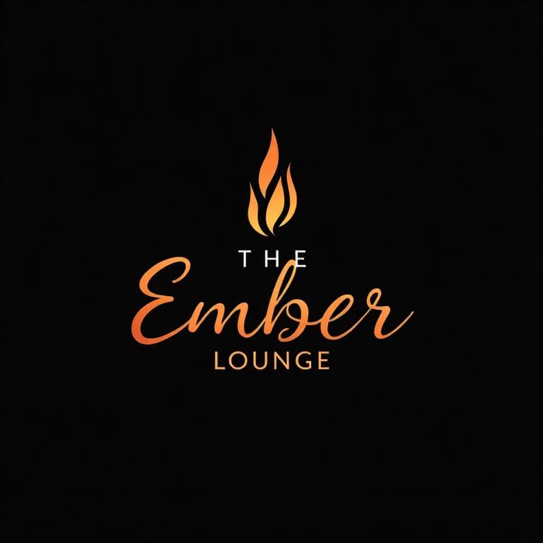 The Ember Lounge logo design