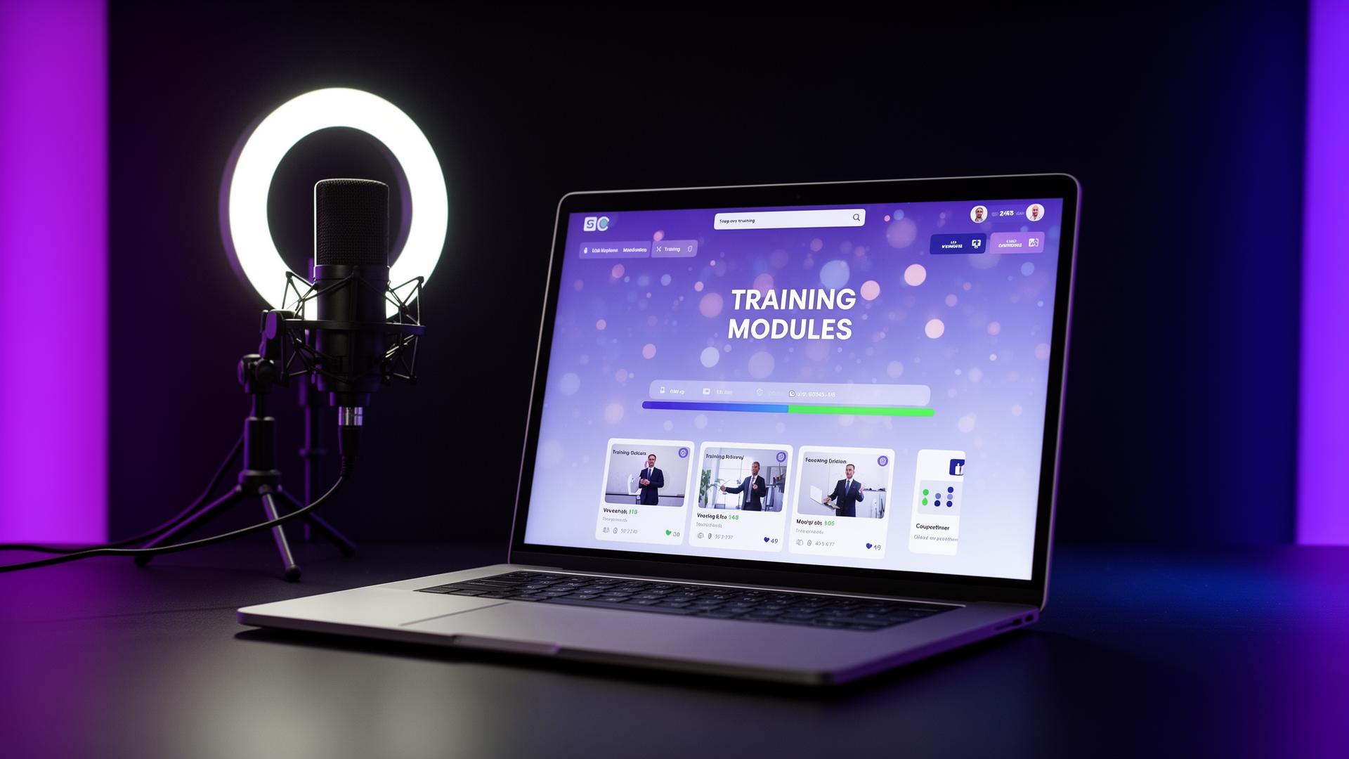 Training video production studio